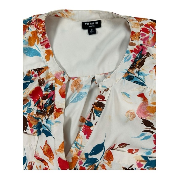 Harper Georgette Pullover Flutter Blouse size Size XXL - Picture 5 of 11